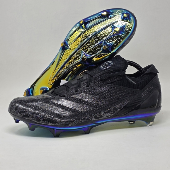 Adidas Electric Speed Juice Black Football Cleats IE4414 Men's Size 8 New - Picture 1 of 12